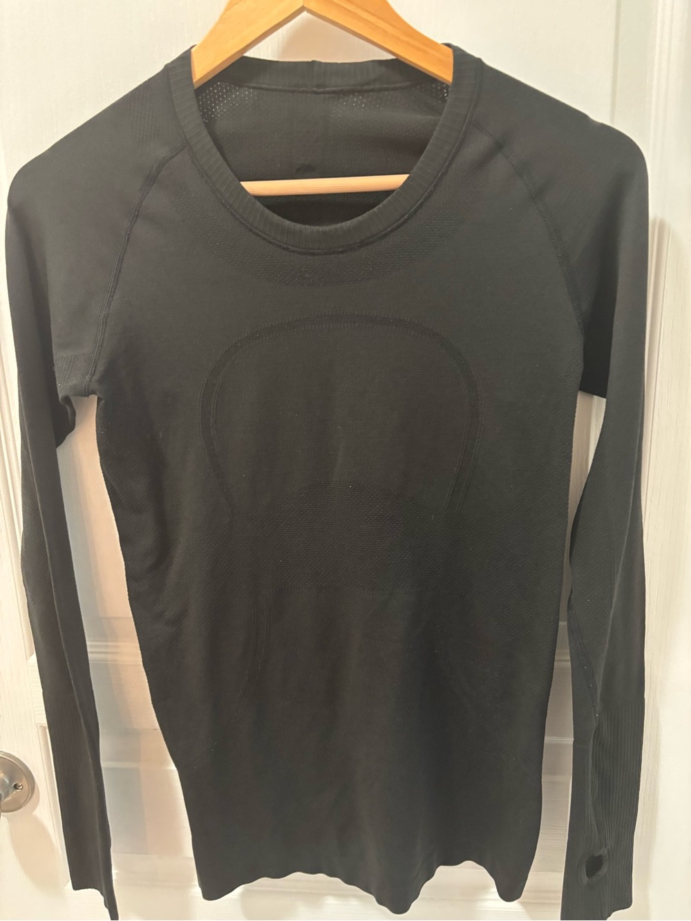 lululemon athletica Black Long Sleeve Seamless Top